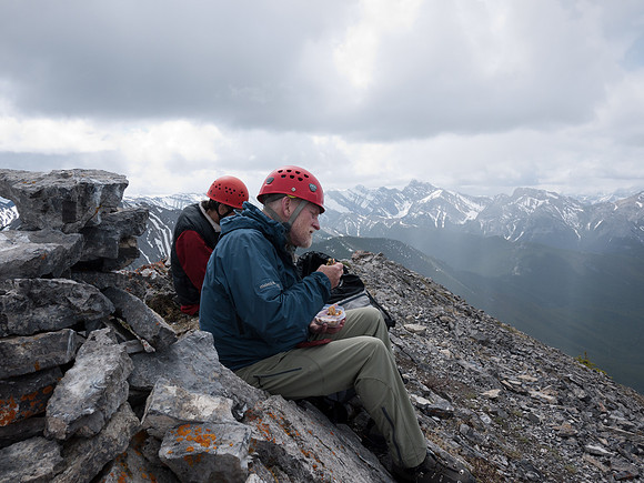 Taking a summit break.