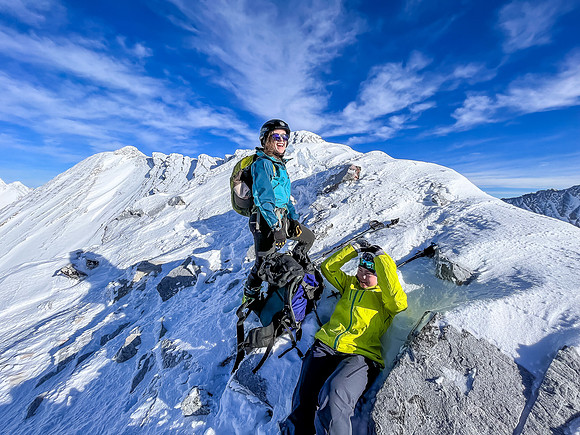 Happy to be in sunshine at the summit!