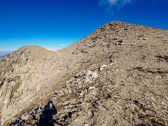 Ascending the easy SSE ridge of Mount Owen.