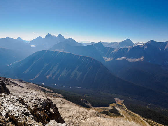 Views down the immense SW face.