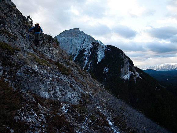 Wietse, with Mount Wintour behind him.