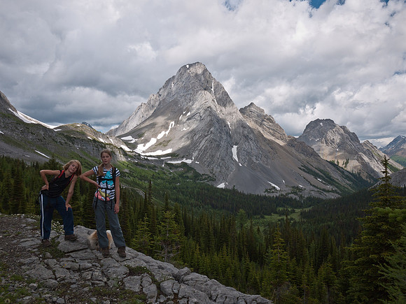 Mount Birdwood in the background.