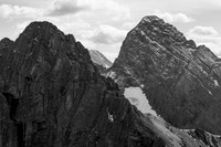 From the summit looking towards the Fist / Smuts col.