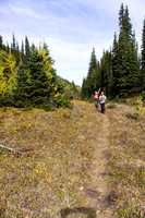 In the Monica Brook drainage, looking ahead to part of the loop.