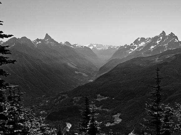 Another view up the valley.