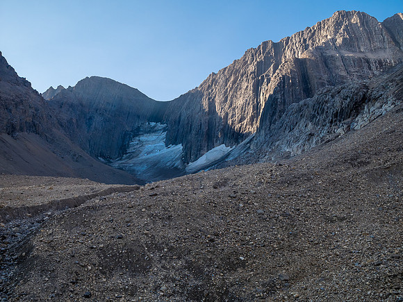Hiking down the upper west branch of McConnell Creek.