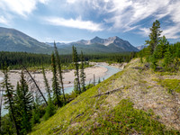 Hiking the Red Deer River Trail.