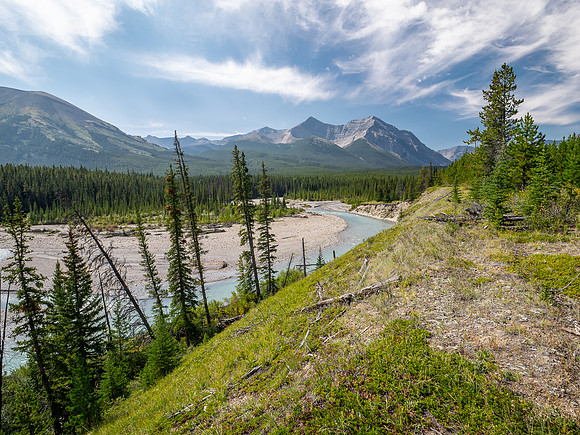 Hiking the Red Deer River Trail.