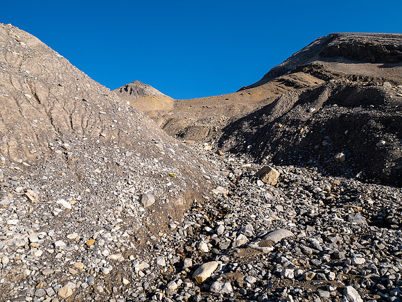 Hiking into the upper west branch of McConnell Creek.