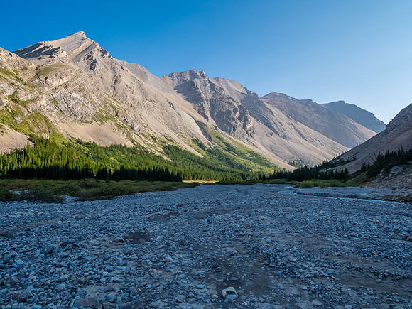 Hiking down the west branch of McConnell Creek.
