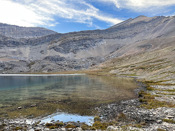 Hiking through the upper NW corner of McConnell meadows under Smoky Mountain.
