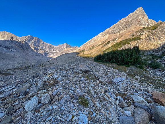 Hiking down the west branch of McConnell Creek.