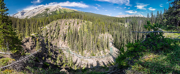 Hiking up the outfitter trail above McConnell Creek.