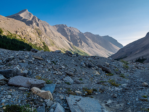 Hiking down the west branch of McConnell Creek.