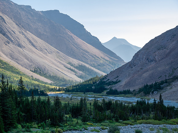 Hiking down the west branch of McConnell Creek.