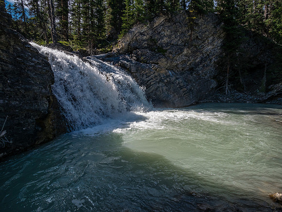 Hiking up McConnell Creek.