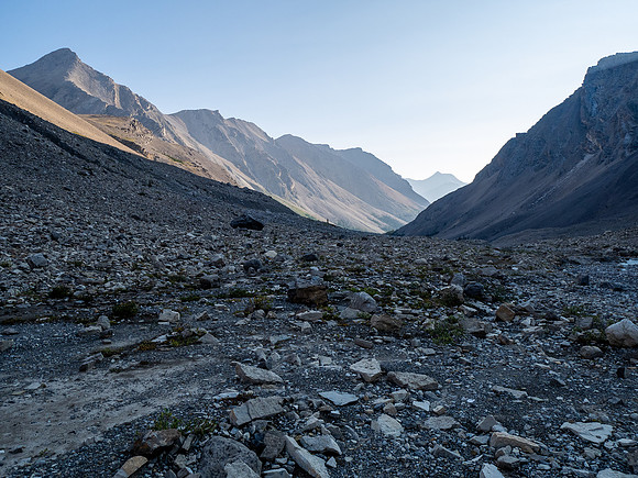 Hiking down the west branch of McConnell Creek.