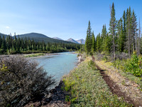 Hiking the Red Deer River Trail.