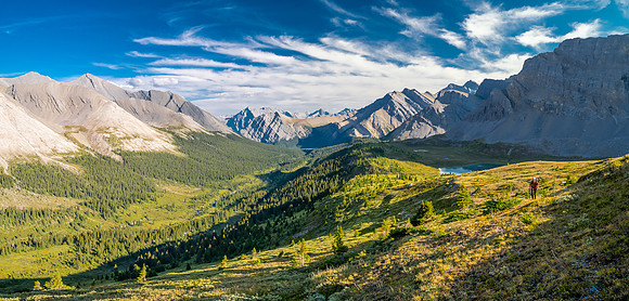 Hiking the McConnell Meadows above the north branch of McConnell Creek.