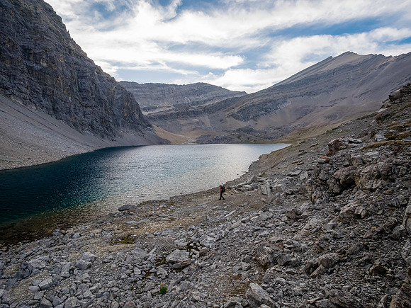 Hiking through the upper NW corner of McConnell meadows under Smoky Mountain.