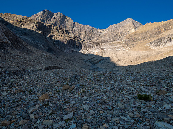 Hiking down the upper west branch of McConnell Creek.