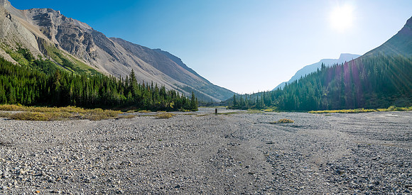 Hiking down the west branch of McConnell Creek.