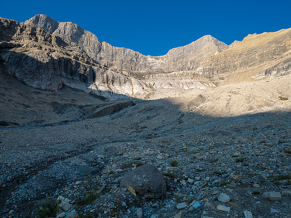 Hiking down the upper west branch of McConnell Creek.