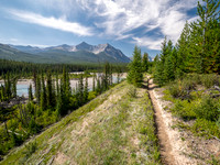 Hiking the Red Deer River Trail.