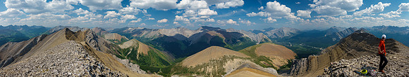 Divide Pass (L), Condor, Tomahawk, Wapiti, Warden Rock, Barrier, Gable, Melanin and White (R).