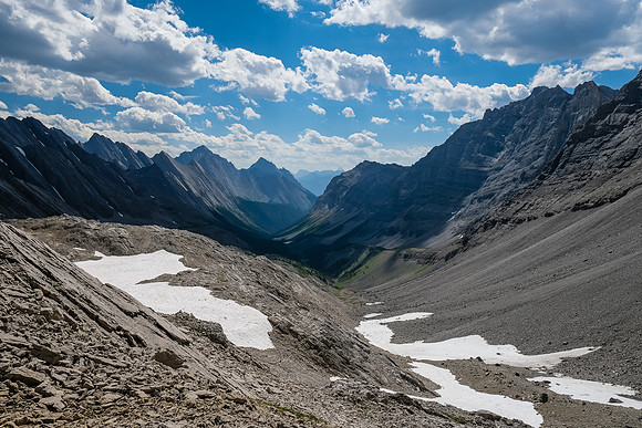 Views back down the valley.