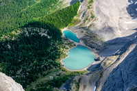 Two of the smaller, brightly colored Block Lakes.