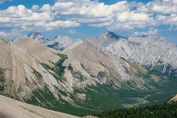Cuthead Peak at left, Flints at center right.