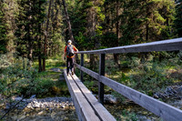 Crossing Mystic Creek near Larry's Camp.