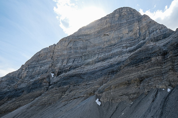 Huge cliffs along the drainage.