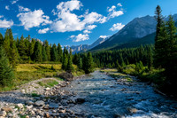Crossing Johnston Creek.