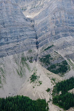 A waterfall across the valley. I wonder if its been ice climbed? I doubt it.