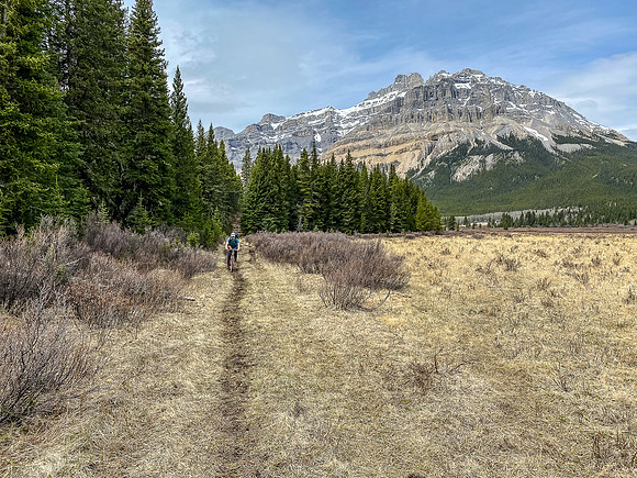 Entering the Harrison Flats under Lost Guide Peak.