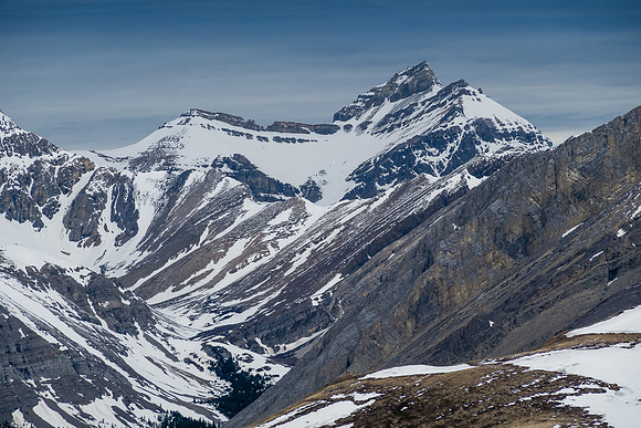A striking unnamed peak north of Mamen and Nordic Ridge.
