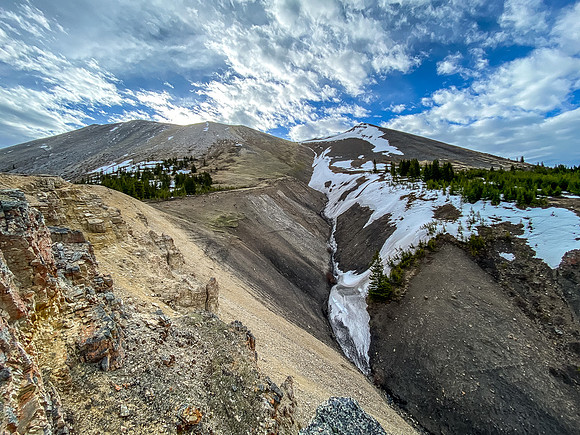 Incredible morning lighting on the west aspect of Sentry Peak.