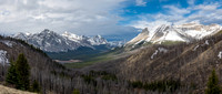 As we start up the west slopes of Sentry we get these views up the Clearwater River valley.