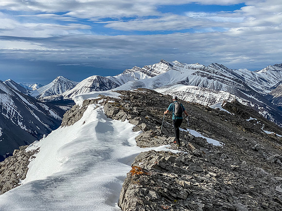Phil hikes to the summit of Sentry Peak.