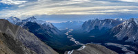 Views down the Clearwater River past Lost Guide and Mount Peters.