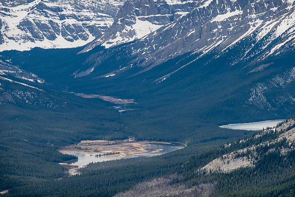 Trident Lake in front of Martin (R) and Clearwater (C) lakes.