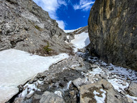 The hidden gully looks good so far!