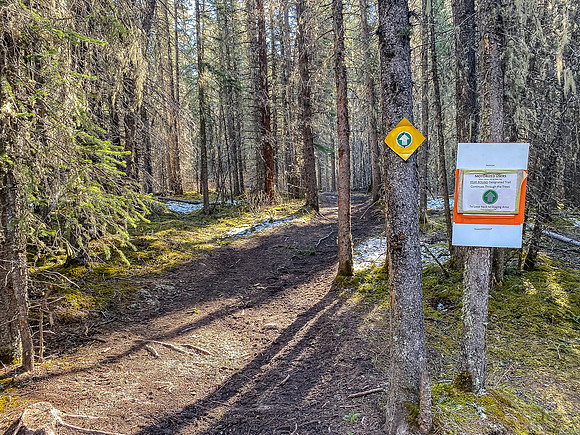 OHV's can't go further than this - this trail accommodates them ("CC3").