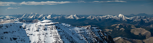 Views NE over Ranger Creek and the Ram River.