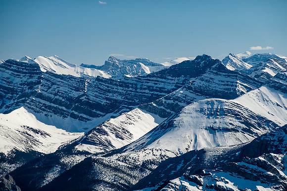 McConnell (L) and Bellow Peak (R).