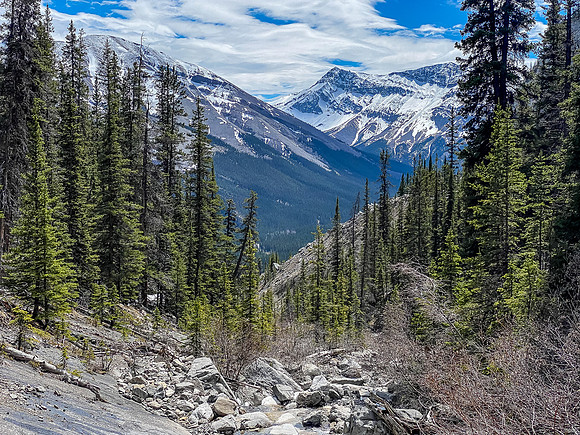 Views back down the drainage.