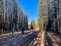 Biking the North Cutoff Creek Trail.