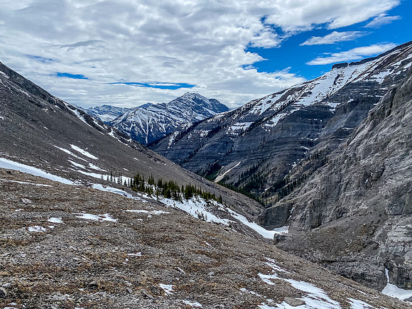 Views back to Mount Peters.